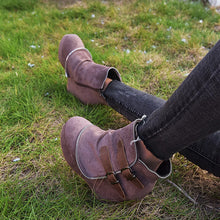 Load image into Gallery viewer, Suede Ankle Wedge Boot