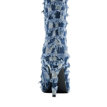Load image into Gallery viewer, Denim Pointed Toe Boots