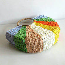 Load image into Gallery viewer, Summer Solid Weaving Bamboo Bags