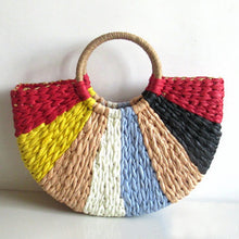 Load image into Gallery viewer, Summer Solid Weaving Bamboo Bags