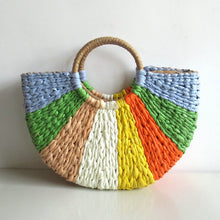 Load image into Gallery viewer, Summer Solid Weaving Bamboo Bags