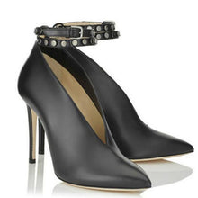 Load image into Gallery viewer, High Heels Buckled Shoes Pointed Toe