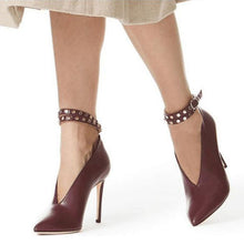 Load image into Gallery viewer, High Heels Buckled Shoes Pointed Toe