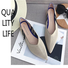 Load image into Gallery viewer, Flat Shoes Ballet Shoes Breathable Knit
