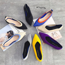 Load image into Gallery viewer, Flat Shoes Ballet Shoes Breathable Knit