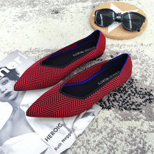 Load image into Gallery viewer, Flat Shoes Ballet Shoes Breathable Knit