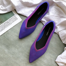 Load image into Gallery viewer, Flat Shoes Ballet Shoes Breathable Knit