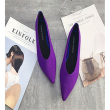 Load image into Gallery viewer, Flat Shoes Ballet Shoes Breathable Knit