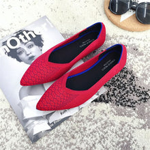 Load image into Gallery viewer, Flat Shoes Ballet Shoes Breathable Knit