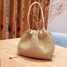 Load image into Gallery viewer, Diamond Handbag Vintage Crystal Design Evening Bag