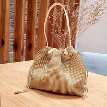 Load image into Gallery viewer, Diamond Handbag Vintage Crystal Design Evening Bag