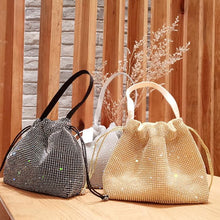 Load image into Gallery viewer, Diamond Handbag Vintage Crystal Design Evening Bag