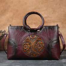 Load image into Gallery viewer, Embossed Retro Handbag