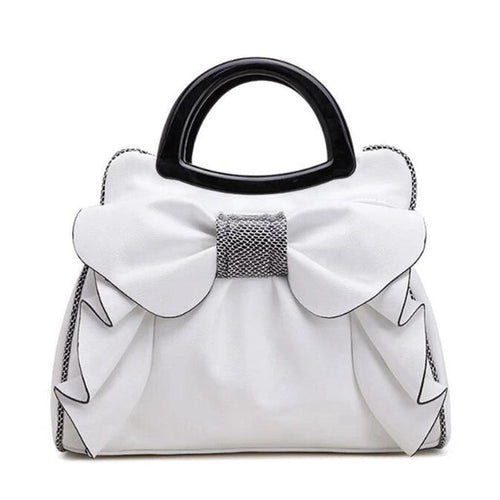 European Fashion White Sweet Butterfly Handbag