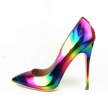 Load image into Gallery viewer, Colorful Rainbow Printed Heels