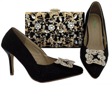 Load image into Gallery viewer, Purple Italian Shoes with Matching Bags
