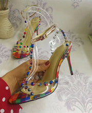 Load image into Gallery viewer, Rivet Ball Gladiator Sandals