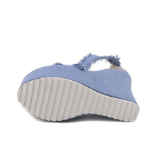 Load image into Gallery viewer, Denim Sandals Summer Roman