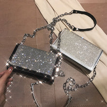 Load image into Gallery viewer, Fashion Silver Satin Women Shoulder Bags
