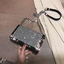 Load image into Gallery viewer, Fashion Silver Satin Women Shoulder Bags