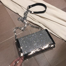 Load image into Gallery viewer, Fashion Silver Satin Women Shoulder Bags