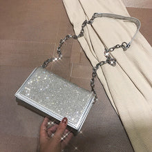 Load image into Gallery viewer, Fashion Silver Satin Women Shoulder Bags