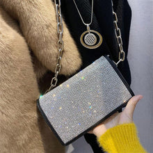 Load image into Gallery viewer, Fashion Silver Satin Women Shoulder Bags