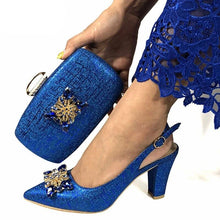 Load image into Gallery viewer, Fashionable Italian Shoes and Bag Set