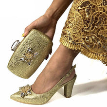 Load image into Gallery viewer, Fashionable Italian Shoes and Bag Set