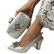 Load image into Gallery viewer, Fashionable Italian Shoes and Bag Set