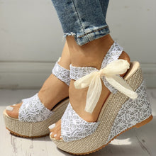 Load image into Gallery viewer, Hot lace Leisure Women Wedges