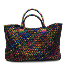 Load image into Gallery viewer, Rainbow Weave Handbags Large