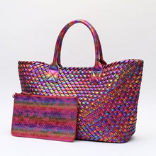 Load image into Gallery viewer, Rainbow Weave Handbags Large