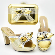 Load image into Gallery viewer, Rhinestone Women Shoes and Handbag Set