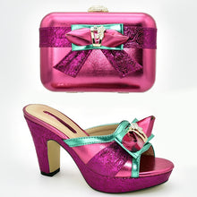 Load image into Gallery viewer, Rhinestone Women Shoes and Handbag Set