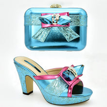 Load image into Gallery viewer, Rhinestone Women Shoes and Handbag Set