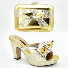 Load image into Gallery viewer, Rhinestone Women Shoes and Handbag Set