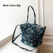 Load image into Gallery viewer, Rainbow  Sequin Tote