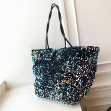 Load image into Gallery viewer, Rainbow  Sequin Tote