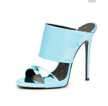 Load image into Gallery viewer, Rose Gold Platform Sandals - Patent