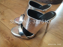 Load image into Gallery viewer, Rose Gold Platform Sandals - Patent