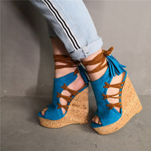 Load image into Gallery viewer, Ankle-wrap Sandals