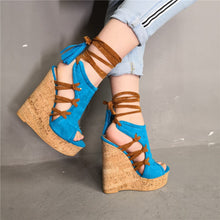 Load image into Gallery viewer, Ankle-wrap Sandals