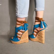 Load image into Gallery viewer, Ankle-wrap Sandals
