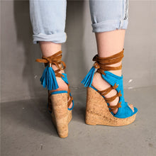 Load image into Gallery viewer, Ankle-wrap Sandals