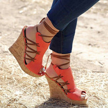 Load image into Gallery viewer, Ankle-wrap Sandals