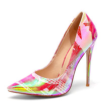 Load image into Gallery viewer, Print Shallow Women Pumps Pointed Toe