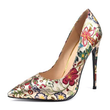 Load image into Gallery viewer, Print Women Pumps Pointed Toe