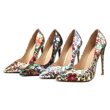 Load image into Gallery viewer, Print Women Pumps Pointed Toe