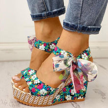 Load image into Gallery viewer, Women Summer Wedge Sandals